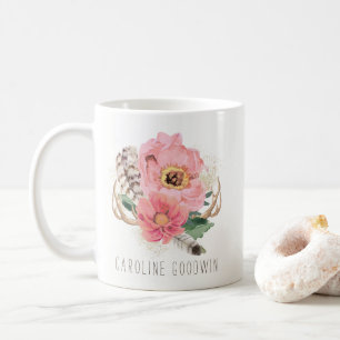 Boho Tribal Feathers Coffee Mug