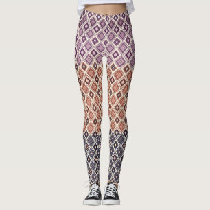 Boho Tribal Geometric  Leggings