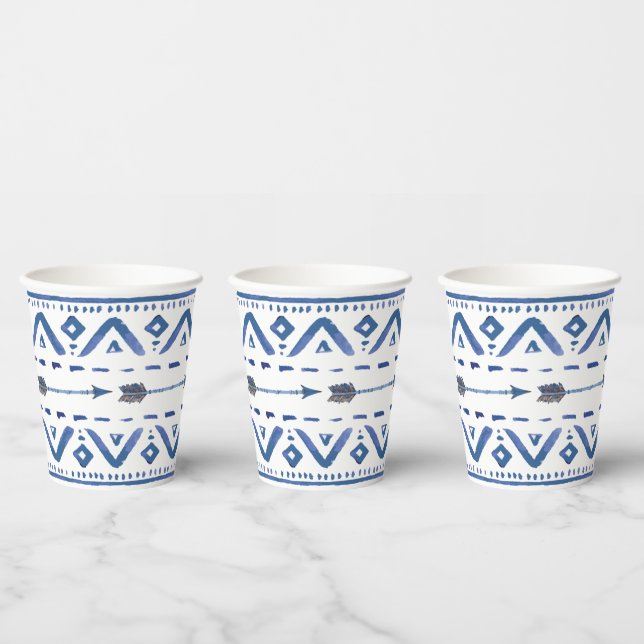 Boho Tribal Paper Cups (Multi)