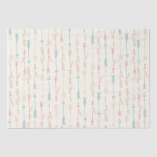 Boho Tribal Pastel Arrow Gender Neutral Tissue Paper
