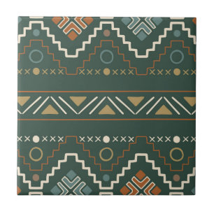 Boho Tribal Pattern Tile