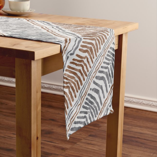 Boho Tribal Striped Table Runner  (In Situ)