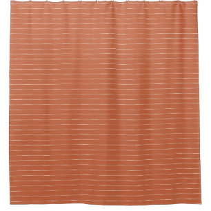 Boho Tribal Terracotta and White stripe