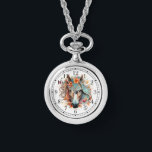 Boho Tribal Watercolor Horse Stylish Chic Womans Watch<br><div class="desc">Boho Tribal Watercolor Horse Stylish Chic Womans Watches features a bohemian watercolor floral horse. Created by Evco Studio www.zazzle.com/store/evcostudio</div>