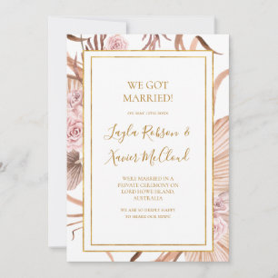 Boho Tropical Botanical   Faire-part Elopement