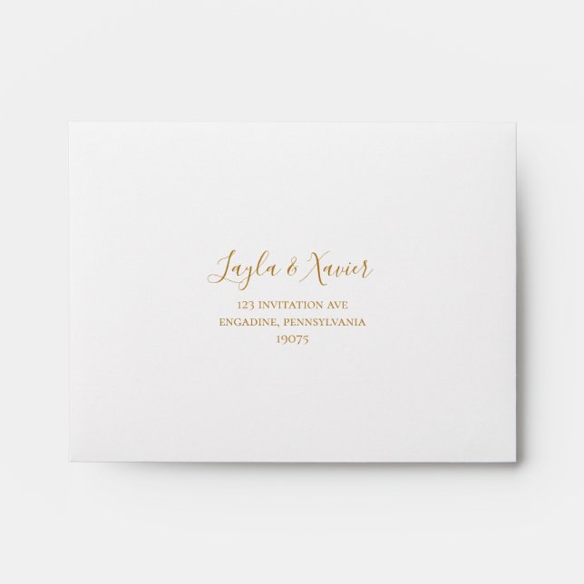 Boho Tropical Botanical | Self Addressed RSVP Envelope (Front)