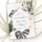 Boho Tropical Floral with Geometric Frame Wedding