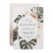 Boho Tropical Floral with Geometric Frame Wedding