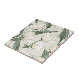 Boho Tulip Ceramic Tiles For Cozy Interiors