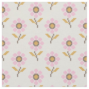 Boho Ukrainian Folk Pattern Fabric 