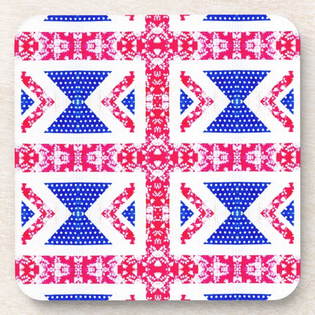 boho union jack coaster (Front)