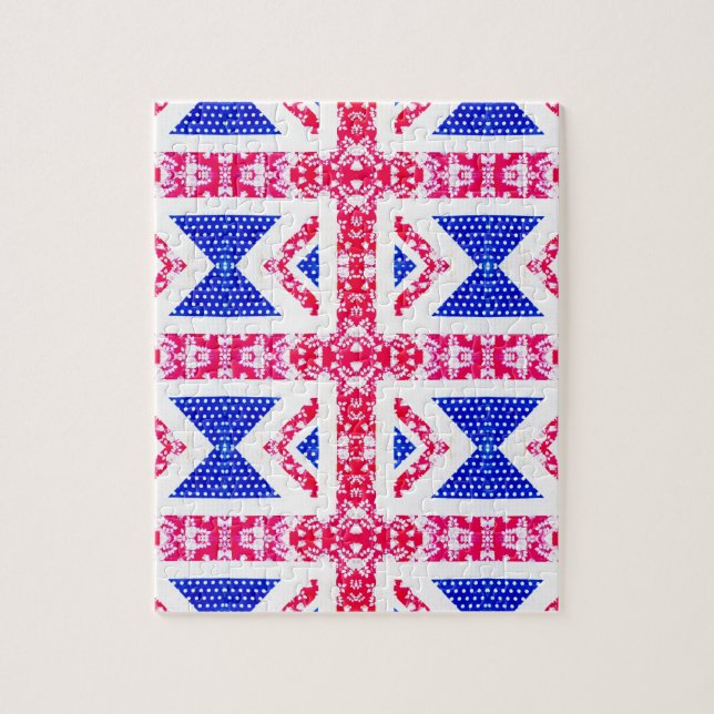 boho union jack jigsaw puzzle (Vertical)