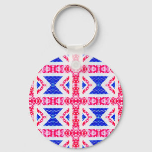 boho union jack keychain