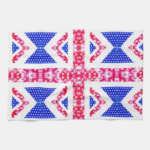 boho union jack kitchen towel
