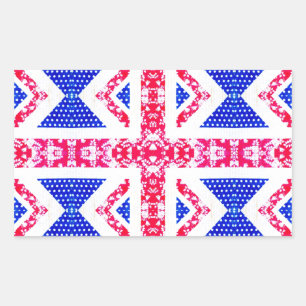 boho union jack sticker