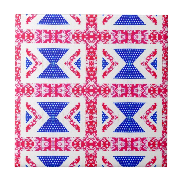 boho union jack tile (Front)