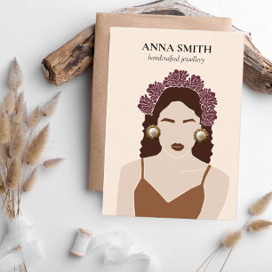 Boho unique Inclusive Woman Stud Earring Display Business Card