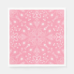 Boho Valentine Garden  Napkin