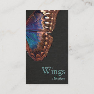 Boho Vintage Butterfly Wing Nature Business Card