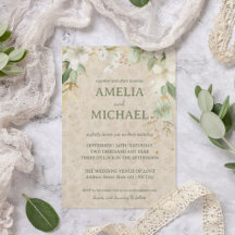 Boho Vintage Floral Botanical Wedding