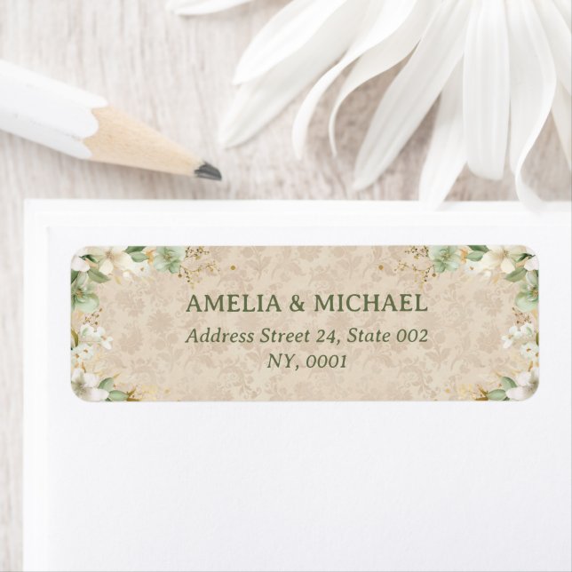 Boho Vintage Floral Mariage botanique (En situation)