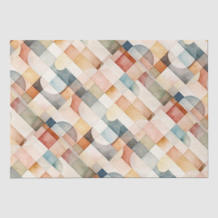 Boho Watercolor Abstract Art Tissue Paper