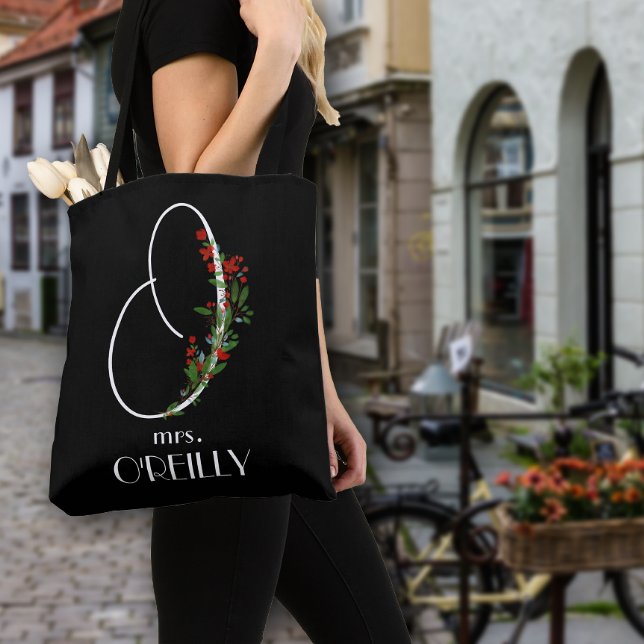 Boho watercolor calligraphy O teacher Tote Bag (Creator Uploaded)