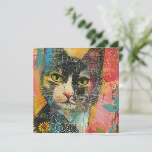 Boho Watercolor Cats – Earthy Feline Art (6)