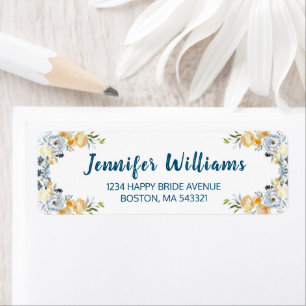Boho Watercolor Coral Floral Bridal Shower Yard Si