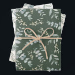 Boho Watercolor Eucalyptus Greenery Wedding Wrapping Paper Sheet<br><div class="desc">This is a pretty watercolor design inspired by eucalyputus and foliage created for those special moments. Great for weddings,  anniversaries and more.</div>