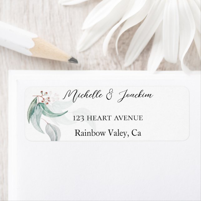 Boho Watercolor Eucalyptus Illustration (Insitu)