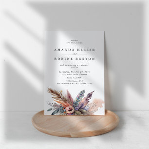 Boho Watercolor Faire-part de mariage