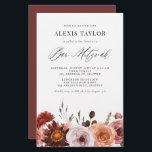 Boho Watercolor Fall Flower Bar Mitzvah Invitation<br><div class="desc">Invite family and friends to your event with this customizable bar mitzvah invitation. It features an autumnal watercolor floral garland and a whimsical script. Personalize this watercolor bar mitzvah invitation by adding your details. This floral bar mitzvah invitation is perfect for fall bar mitzvahs.</div>