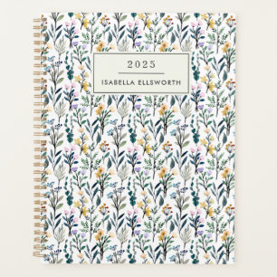 Boho Watercolor Fleur sauvage Nom personnalisé 202