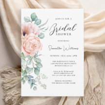 Boho Watercolor Floral Bridal Shower