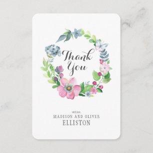 Boho Watercolor Floral & Butterfly MERCI