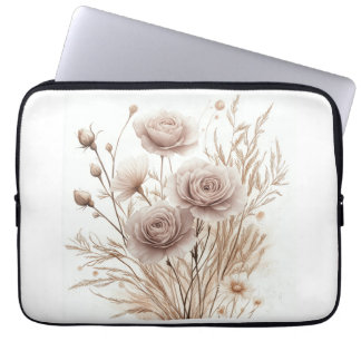 Boho Watercolor Floral Electronics Sac - Elégant &