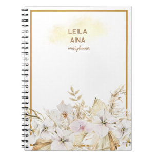 Boho Watercolor Floral Island Notebook