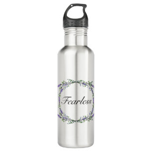 Boho watercolor Lavender Eucalyptus Fearless 710 Ml Water Bottle