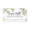 Boho Watercolor Lemons Diaper Raffle Game Card