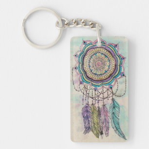 Boho Watercolor Mandala Dreamcatcher