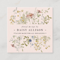 Boho Watercolor Spring Wildflower