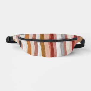 Boho Watercolor Stripes Pattern Fanny Pack