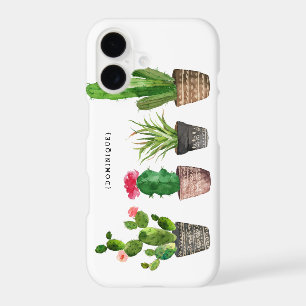 Boho Watercolor Succulents Personalized