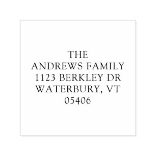 Boho Watercolor Tree Return Address Self-inking Stamp