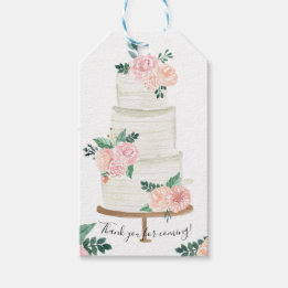 Boho Watercolor Wedding Favour Tags