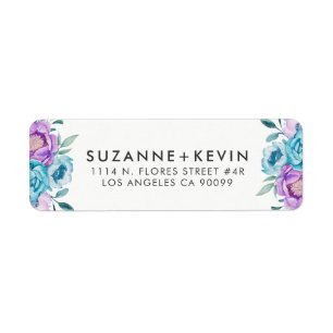 Boho watercolors flowers bouquet