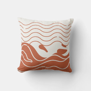  Boho Waves Square Pillow