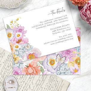 Boho Wedding Details Enclosure Card