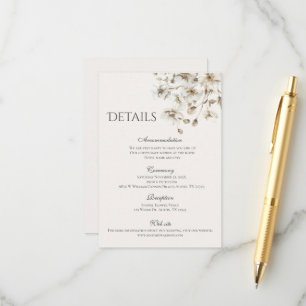 Boho Wedding Detalles de la Boda Enclosure Card